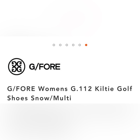 G/Fore Women’s G.112 Kiltie Golf Shoes-Snow/Multi-Size 7.5 NIB ⛳️🔥 - Picture 7 of 11